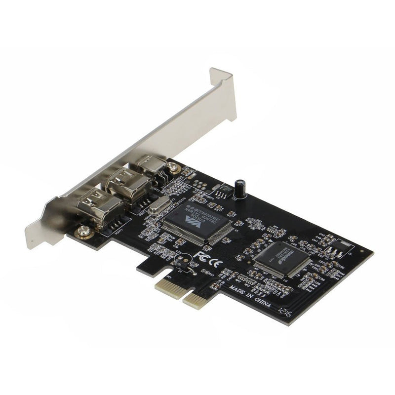  [AUSTRALIA] - Sedna - PCIe (PCI Express) 3 Ports 1394A (Firewire) Adapter Card (VIA) (3E, 2X 6 Pin + 1 x 4 Pin External Port) with Low Profile Bracket