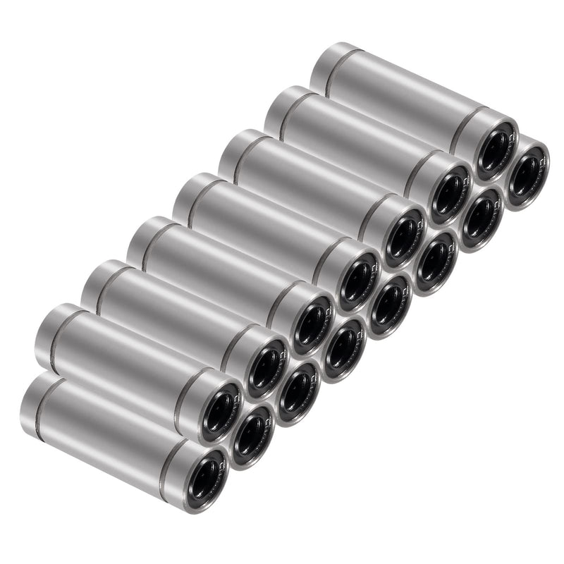  [AUSTRALIA] - 15 Pcs LM8UU Linear Ball Bearings 8mm Bore 3D Printer Linear Motion Bearing Carbon Steel for CNC Machine Tool 3D Printer Parts Rods Liner Rail Linear Shaft Parts