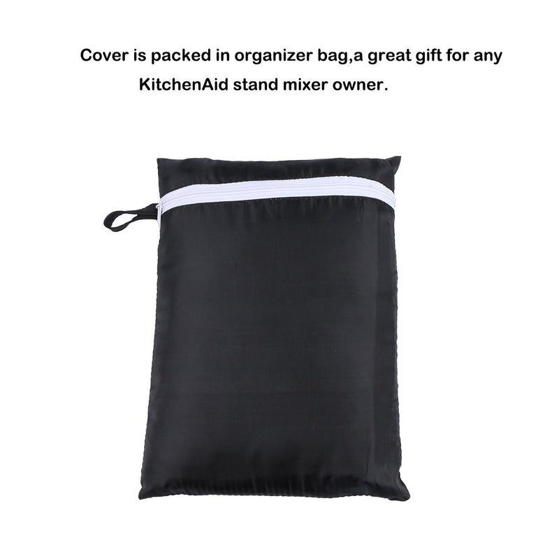 Evermarket Stand Mixer Dust Proof Cover with Pocket and Organizer Bag for Kitchenaid,Sunbeam,Cuisinart,Hamilton Mixer (Black) Black - LeoForward Australia
