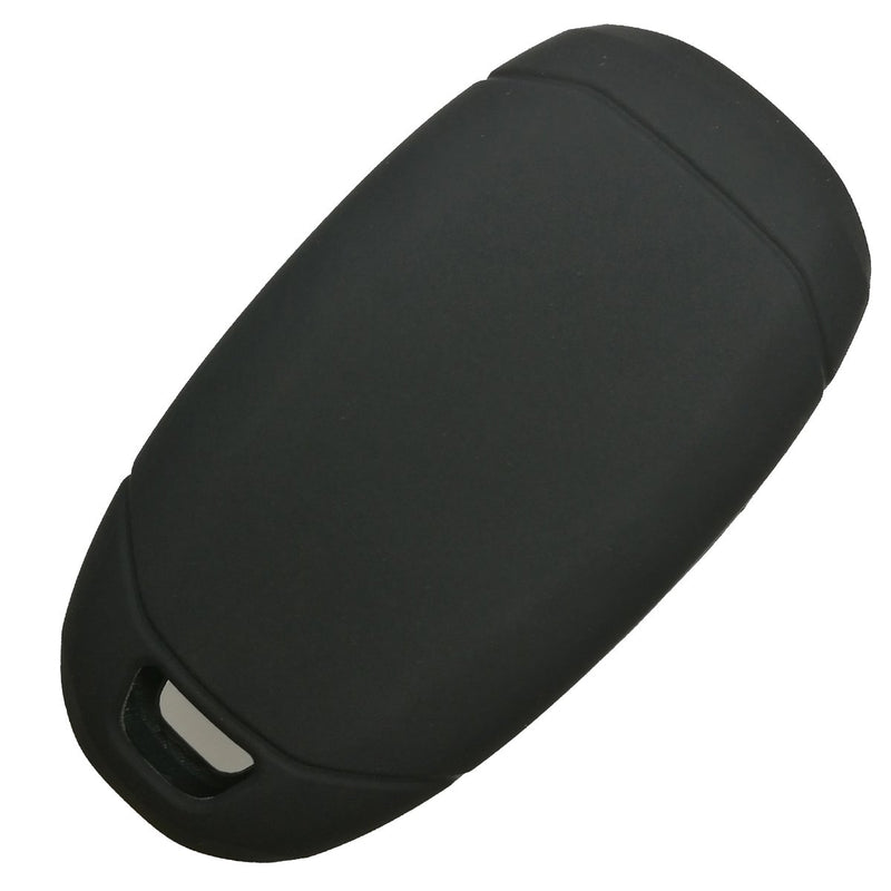  [AUSTRALIA] - 2Pcs Coolbestda Rubber 4 Buttons Key Fob Remote Cover Case Protector Keyless Jacket for Hyundai Kona Azera Grandeur IG Black 2Pcs Black