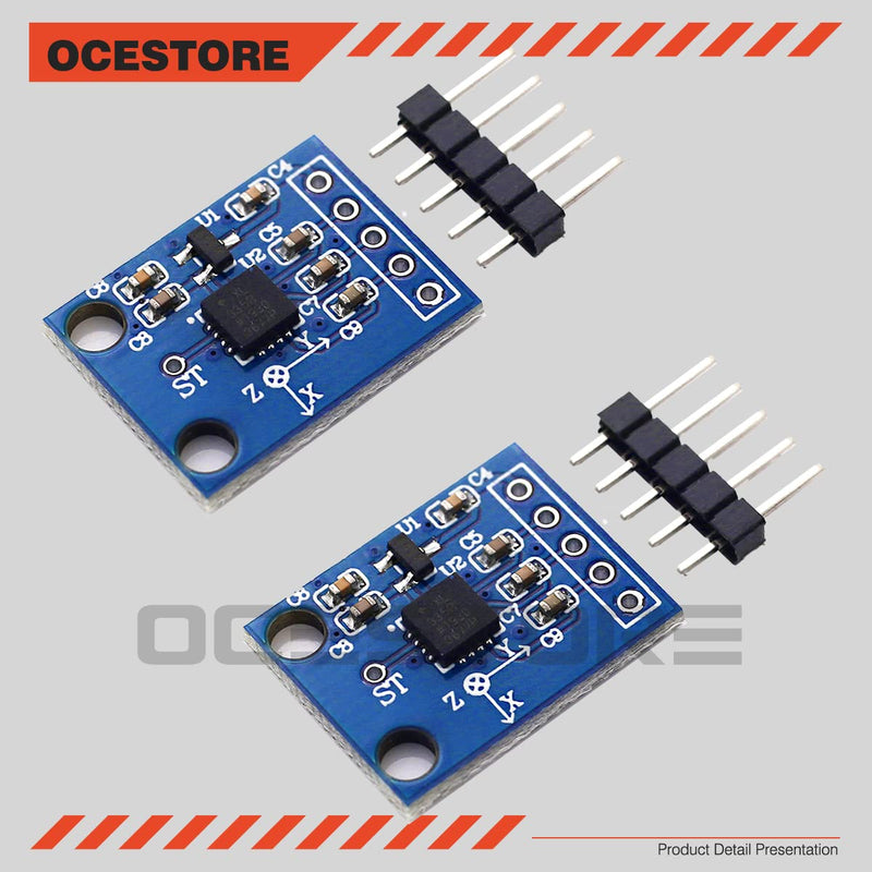  [AUSTRALIA] - OCESTORE 2PCS ADXL335 3-Axis Accelerometer Angular Transducer Module Analog Output