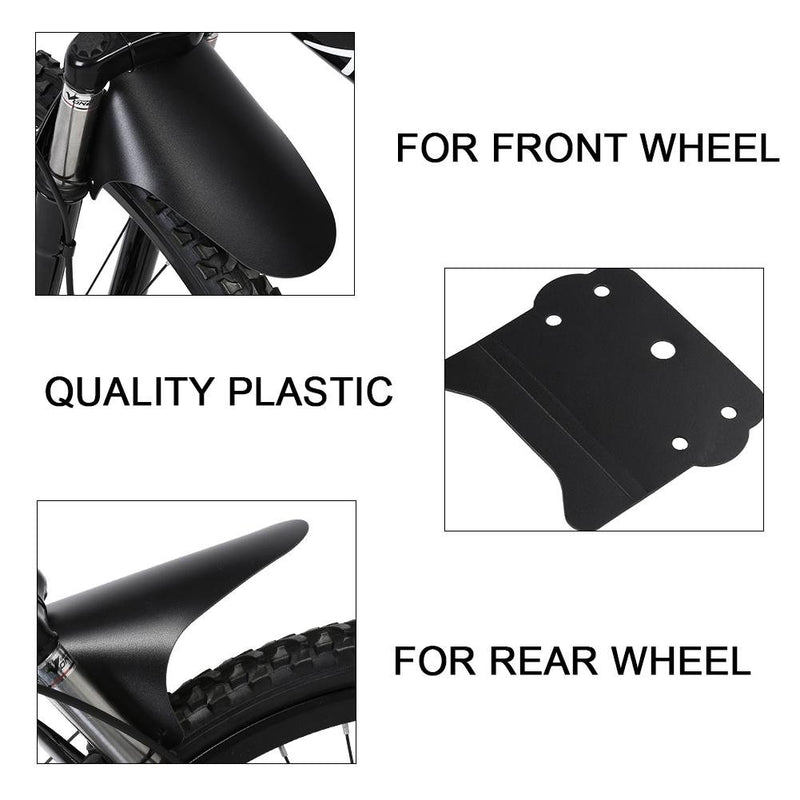 Bike Fenders, Lightweight Mountain Bike Front Rear Mudguards, Bicycle Mud Guard Fenders Set for Most Bike, Road Bike, Mountain Bike - LeoForward Australia