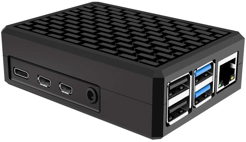  [AUSTRALIA] - Miuzei Raspberry Pi 4 Aluminium Case, Raspberry Pi 4 Model B Metal Case, Pi 4 Alloy Armor Case with Cooling Column and Thermal Pads Compatible with Raspberry pi 4 B 8gb 4gb 2gb- No Pi Board