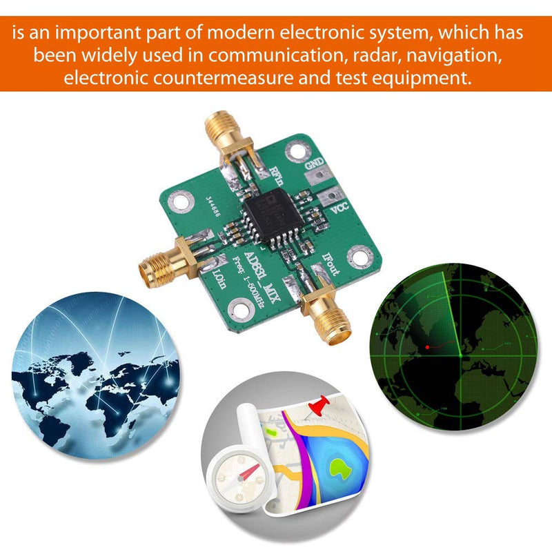  [AUSTRALIA] - AD831 High Frequency Transducer RF Mixer Module 500MHz Bandwidth Mixing Down Mixing Dual Balanced Mixer Single Chip Radio Frequency Converter -10dBm