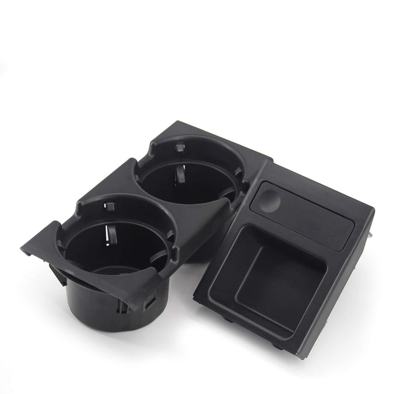 FEXON Cup Holder for BMW E46 3 Series 1998-2005, Replacement for Front Center Console Replaces 51168217953 (Black) Black - LeoForward Australia
