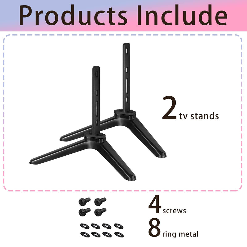  [AUSTRALIA] - Base Stand for TCL Roku Smart TV 32 40 43 49 50 55 Inches TV 32S321 32S325 43S405 43S435 43S434 49S405 50S434 55S525 55S403 55S401 55S405 55S423 Stand Legs with Screws, Easy to Install