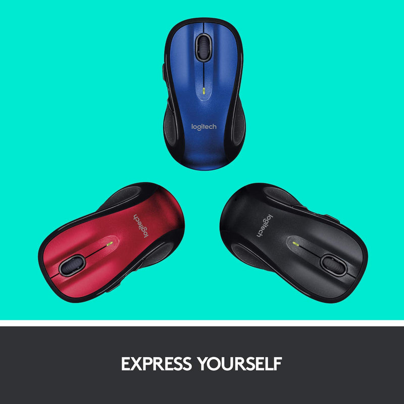  [AUSTRALIA] - Logitech M510 Wireless Computer Mouse – Comfortable Shape with USB Unifying Receiver, with Back/Forward Buttons and Side-to-Side Scrolling - Red