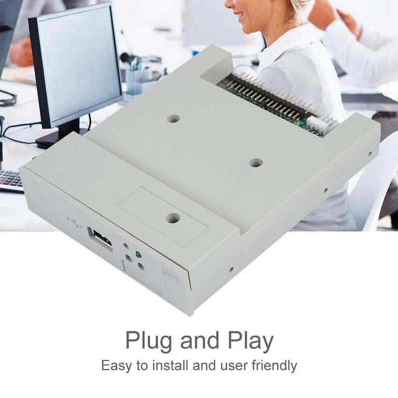  [AUSTRALIA] - SSD Floppy Drive,Tangxi SFR1M44 U 3.5in 1.44MB USB SSD Floppy Drive Emulator&CD Screws,Plug and Play,Easy to Install,Gray