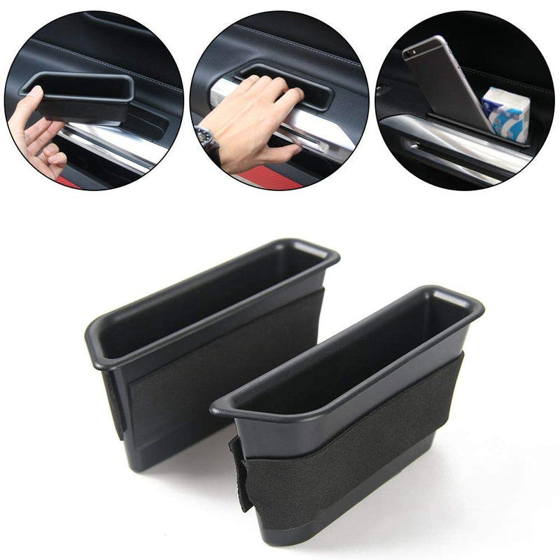  [AUSTRALIA] - Auto Front Door Side Organizer Tray Grab Handle Storage Box Phone Holder Container for Ford Mustang 2015 2016 2017 2018 2019