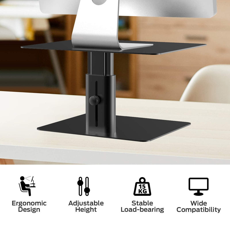  [AUSTRALIA] - Tablet Stand, BoYata Adjustable & Foldable Tablet Holder for Desk, BoYata Monitor Stand, Adjustable Monitor Riser Metal Computer Stand