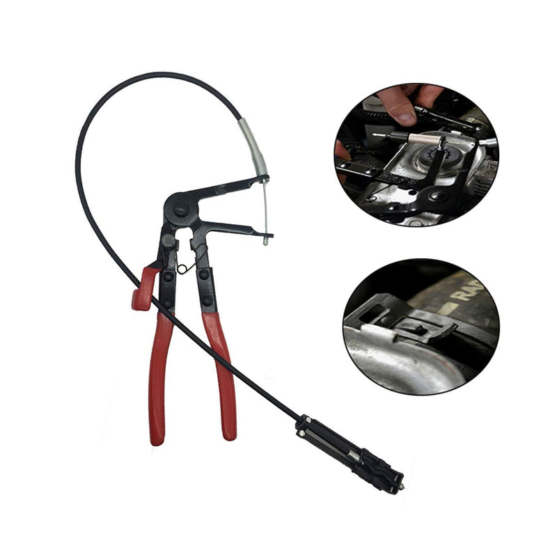  [AUSTRALIA] - Hetai Flexible Hose Clamp Pliers Wire Long Reach For Car Suv Fuel Oil Water Pipe Tool