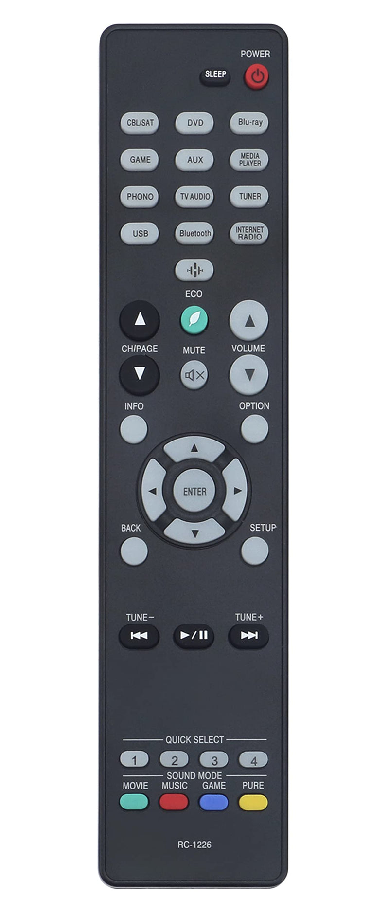  [AUSTRALIA] - AULCMEET RC-1226 Remote Replacement for Denon AV Receiver AVR-S750H AVR-S640H AVR-S650H AVR-X1600H AVRS750H AVRS640H AVRS650H AVRX1600H