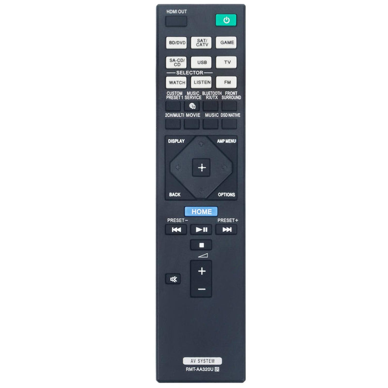  [AUSTRALIA] - RMT-AA320U Replacement Remote Control Applicable for Sony AV Receiver STR-ZA810ES STR-DN1080 STRZA810ES STRDN1080