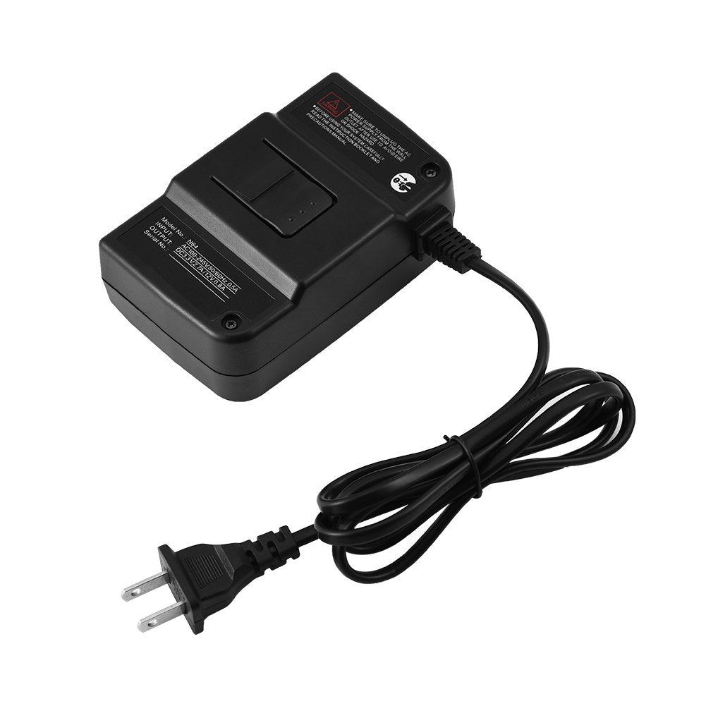 [AUSTRALIA] - ASHATA Replacement Power Suppply AC Adapter wear Resistant and Anti Corrosion High Efficiency Safety Protection for Nintendo 64 N64 (Black) Black