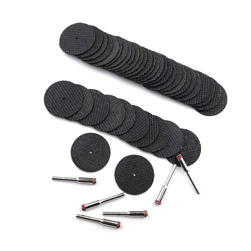  [AUSTRALIA] - 70 Pack Cutting Wheels Tool Kit, 32mm Fiberglass Reinforced Cutting Wheel Resin Cut-Off Wheels, 25mm/30mm Diamond Cutting Wheel with 1/8" Mandrels for Metal Glass Stone DIY Craft