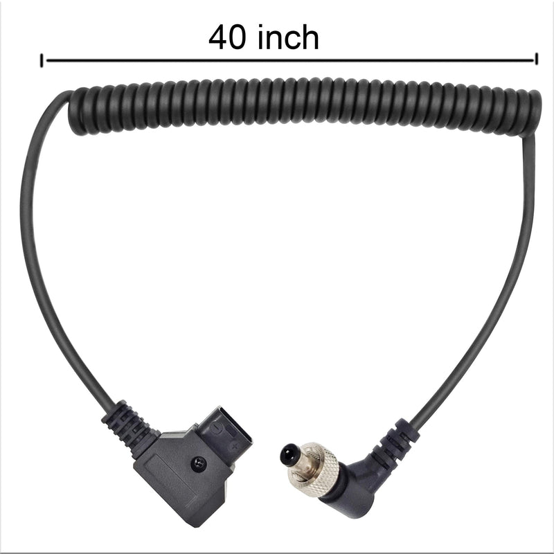  [AUSTRALIA] - D-Tap to Locking DC 5.5 2.5mm Monitor Power Cable Suitable for Atomos Ninja v Shogun Sony PIX-E7 PIX-E5 7 Touchscreen Hollyland Mars 400s, 40inch Length, Compatible with 2.1 5.5mm or 2.5 5.5mm