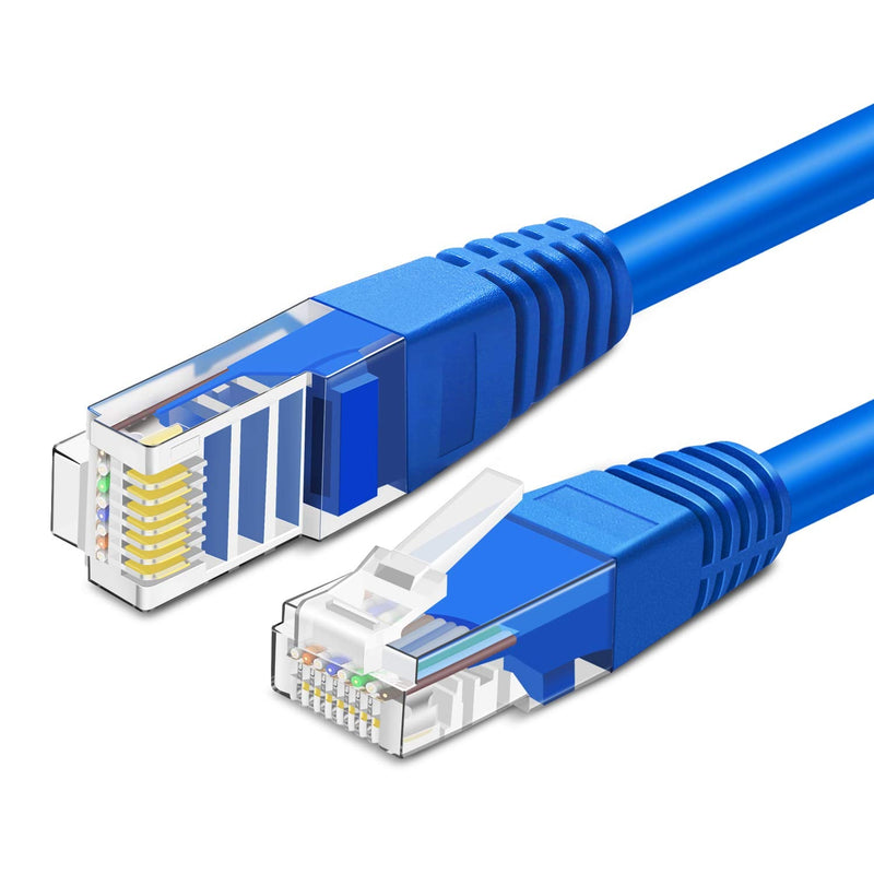  [AUSTRALIA] - TNP Cat 6 3 Foot Network Cable, Short Ethernet Cable Patch Data Cable Cat 6 RJ45 Connector LAN Network Gigabit Internet Wire Cord - Premium Snagless Computer Ether Wire (3 Foot, Blue) 3FT
