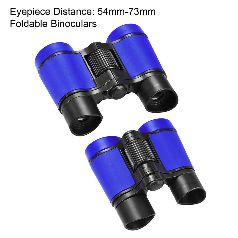  [AUSTRALIA] - uxcell Binoculars 4X30 Compact Foldable Binoculars Shock Proof Blue with Neck Strap for Bird Watching Hiking Camping