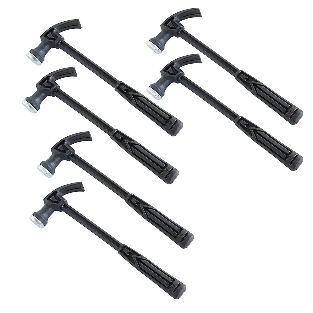  [AUSTRALIA] - 6Pack Mini Plastic Claw Hammer Handle Household Hammers Nail Puncher Kids Hammers Mini Plastic Tool