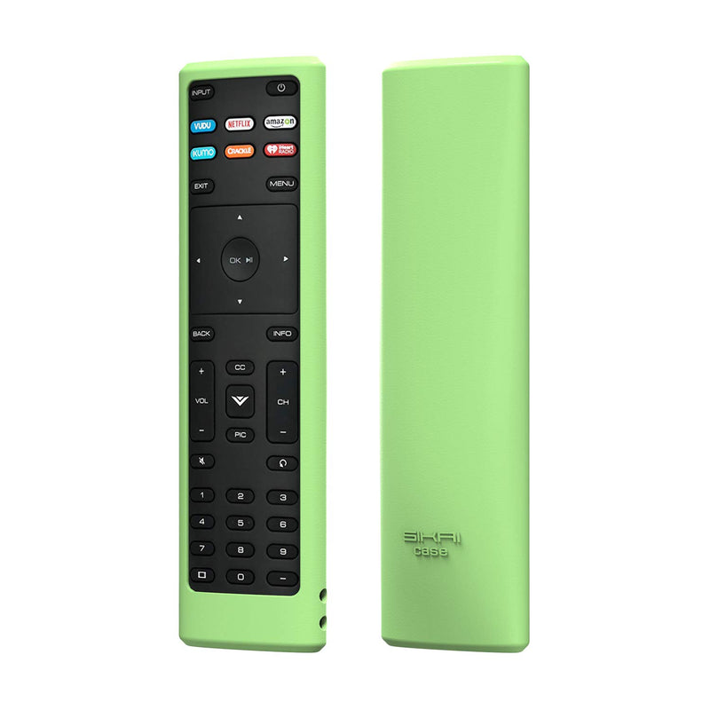 SIKAI Remote Case Compatible with Vizio XRT136 Smart TV Remote Skin-Friendly Shockproof Silicone Cover for Vizio XRT136 Remote Washable Anti-Lost with Remote Loop (Glow in Dark Green) Glow in Dark Green - LeoForward Australia