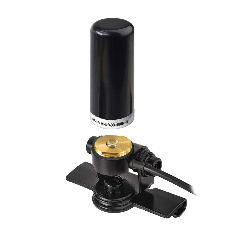  [AUSTRALIA] - Bingfu Vehicle Ham Radio Mobile Radio Antenna VHF UHF 136-174MHz 400-470MHz Car Truck Amateur Radio NMO Mount Low Profile Antenna with Lip Mount Fixed Bracket PL259 Male 5m 16.5 feet RG58 Cable