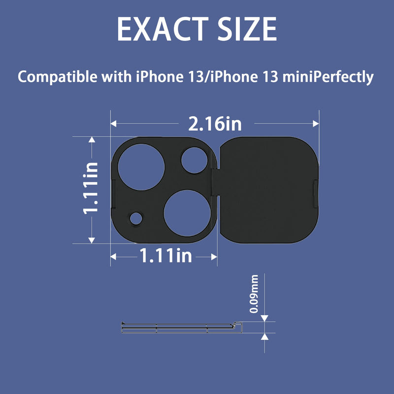  [AUSTRALIA] - Phone Camera Lens Cover Compatible with iPhone 13/iPhone 13 Mini,Camera Lens Protector to Protect Privacy and Security,Strong Adhesive