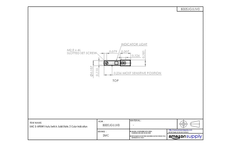 SMC D-M9BWV Auto Switch, Solid State, 2-Color Indication - LeoForward Australia