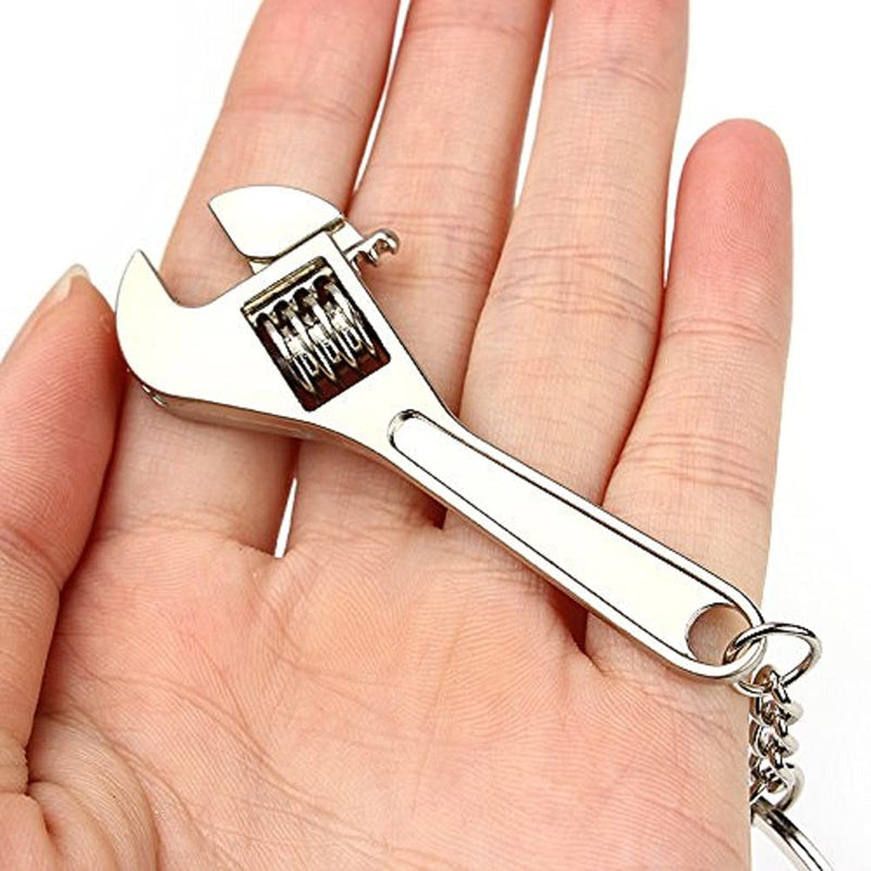 4pcs Mini Wrench Tool Keychain Metal Spanner Keyring Pendant Key Holder Organizer Keyfob Gift for Men Women Multitool Keychain Tool Keychains for Men - LeoForward Australia