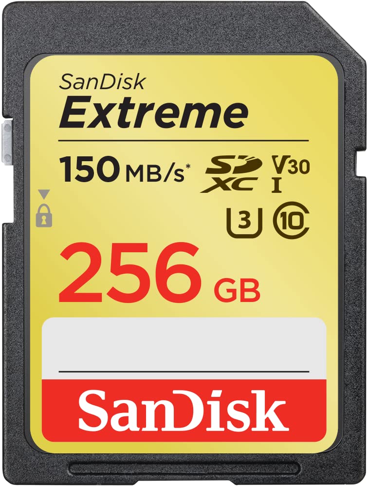  [AUSTRALIA] - SanDisk 256GB Extreme SDXC UHS-I Card - C10, U3, V30, 4K UHD, SD Card - SDSDXV5-256G-GNCIN