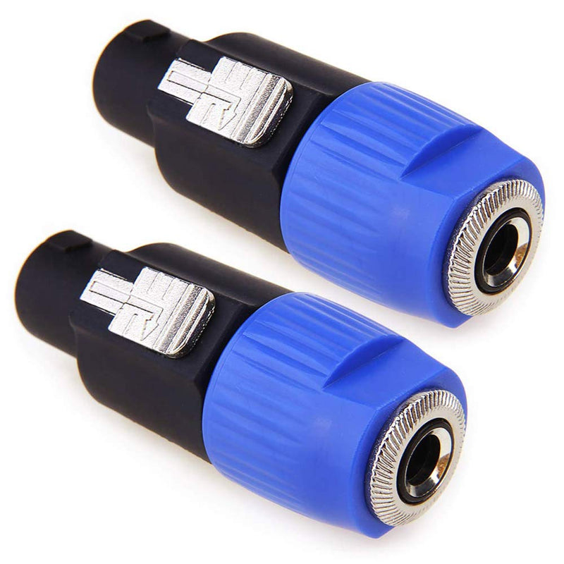 Speakon to 1/4 Adapter Connector, Upgraded NANYI 1/4" Female to NL4FC Male Connectors are for Converting 1/4" Cables to NL4FC Plug for Speaker/Amplifier/Mixer (Speakon to 1/4 Adapter - 2PCS) Speakon to 1/4 Adapter - 2PCS - LeoForward Australia