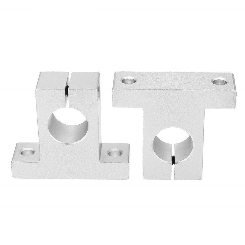  [AUSTRALIA] - SamIdea Pack of 4,SK20 Aluminum Linear Motion Rail Clamping Guide Support for 20mm Dia Shaft