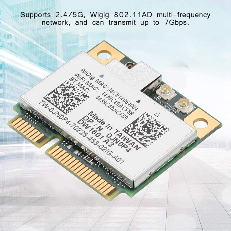  [AUSTRALIA] - DW1601 AR9462 QCA9005 802.11AD Bluetooth 4.0 Wigig 7Gbps Wireless Network Card for Dell 6430u E5440 E7440