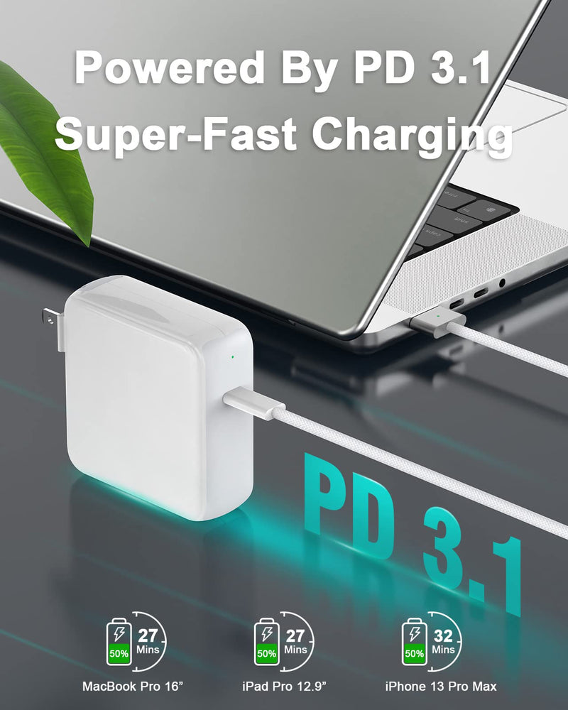  [AUSTRALIA] - 140W USB C Charger for MacBook Pro 16 inch 2021, MacBook Air, USB-C Power Adapter for iPhone 13/12, iPad Pro/Air, Galaxy S22, Google Pixelbook, Pixel, ThinkPad, Dell XPS