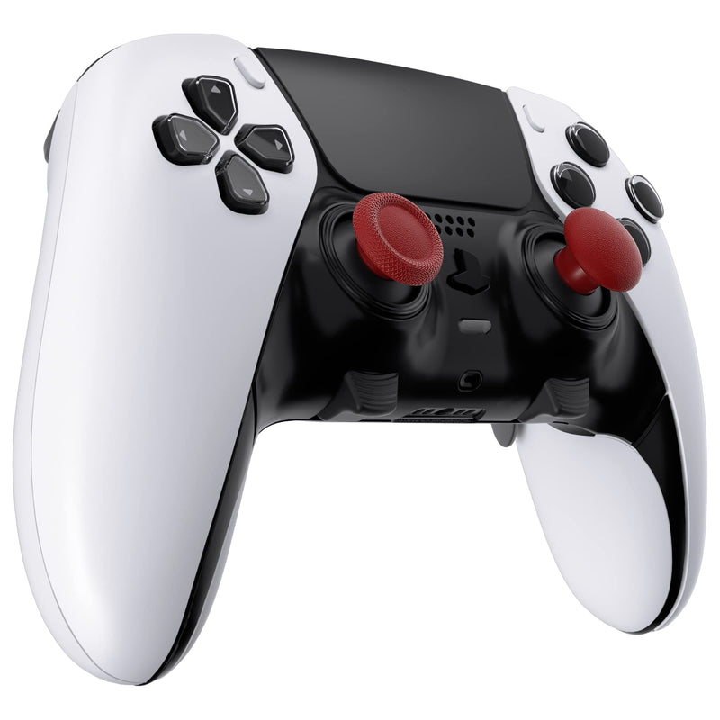  [AUSTRALIA] - eXtremeRate Carmine Red Replacement Swappable Thumbsticks for PS5 Edge Controller, Custom Interchangeable Analog Stick Joystick Caps for PS5 Edge Controller - Controller & Thumbstick Base NOT Included