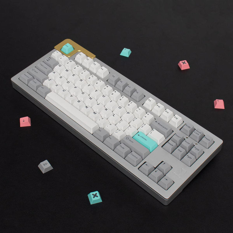  [AUSTRALIA] - 188 Keys Double Shot Keycaps Cherry Profile Modern Dolch Light Keycaps Fit for 60% 65% 95% Cherry Mx Switches Mechanical Keyboard