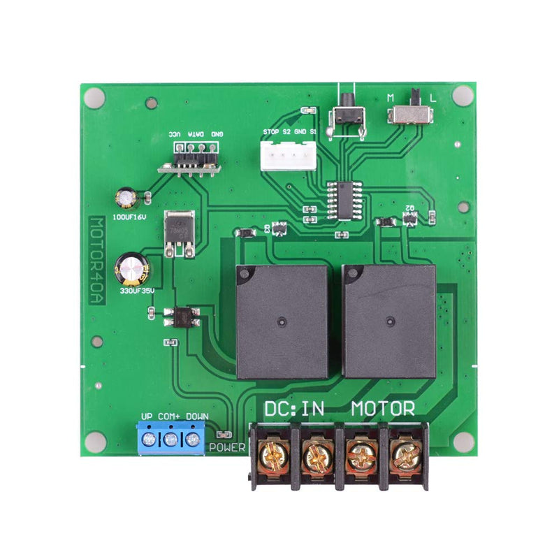  [AUSTRALIA] - DC 12V 40A Motor Remote Control Switch 2CH Motor Forward and Reverse Wireless Switch, 433Mhz Remote Control Relay Use for Car, Motor, Electric Curtain, Water Pump and More