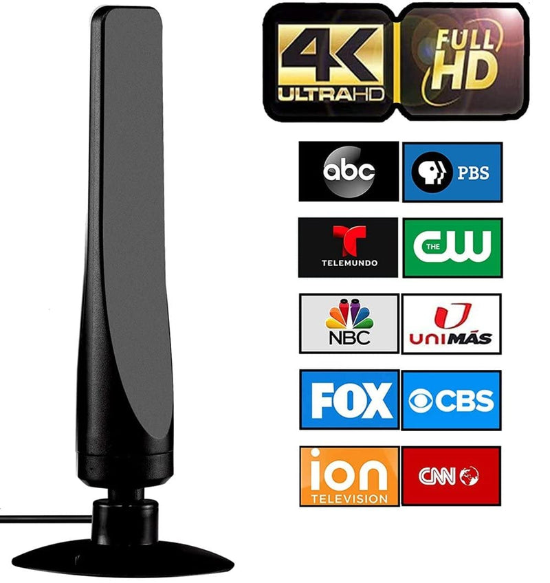  [AUSTRALIA] - ANTIER Amplified Digital TV Antenna 450 Miles Range HDTV - Support 4K 8K 1080p Fire tv Stick and All Older TV's - Smart Switch Amplifier Indoor Signal Booster - 9ft Coax Cable New Design Extended