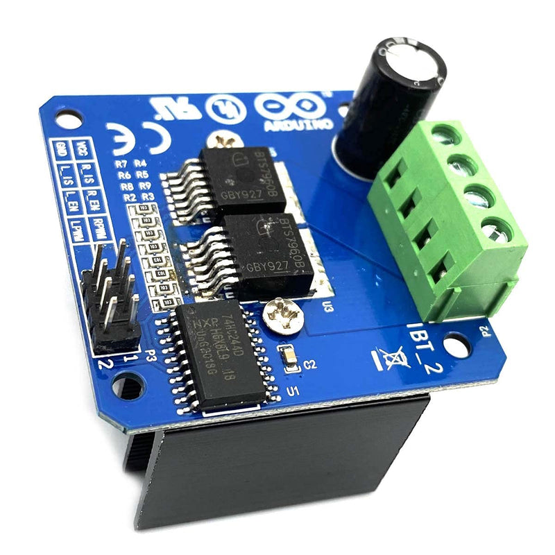  [AUSTRALIA] - Kiro&Seeu Double BTS7960B DC 43A Stepper Motor Driver Module H-Bridge PWM Driving Board Compatible with Arduino Smart Car Raspberry Pi