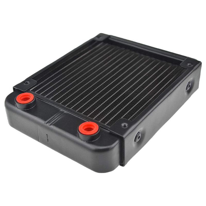  [AUSTRALIA] - BXQINLENX 18 Pipe Aluminum Heat Exchanger Radiator for PC CPU CO2 Laser Water Cool System Computer 120mm(B)