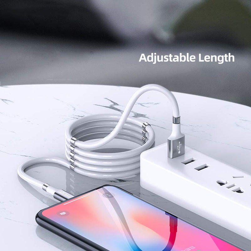 Magnetic Charging Cable,(3FT) Super Organized Charging Magnetic Absorption Nano Data Cable for Phone 11/XS/XS Max/XR/X/8/8 Plus/7/7 Plus/6s/6s Plus/6/6 Plus/SE/5s/5c/5/Pad/Pod - LeoForward Australia