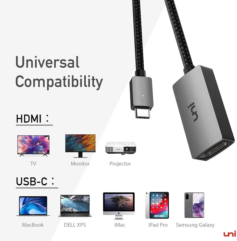  [AUSTRALIA] - USB C to HDMI Adapter 4K 2Pack 2 Gray