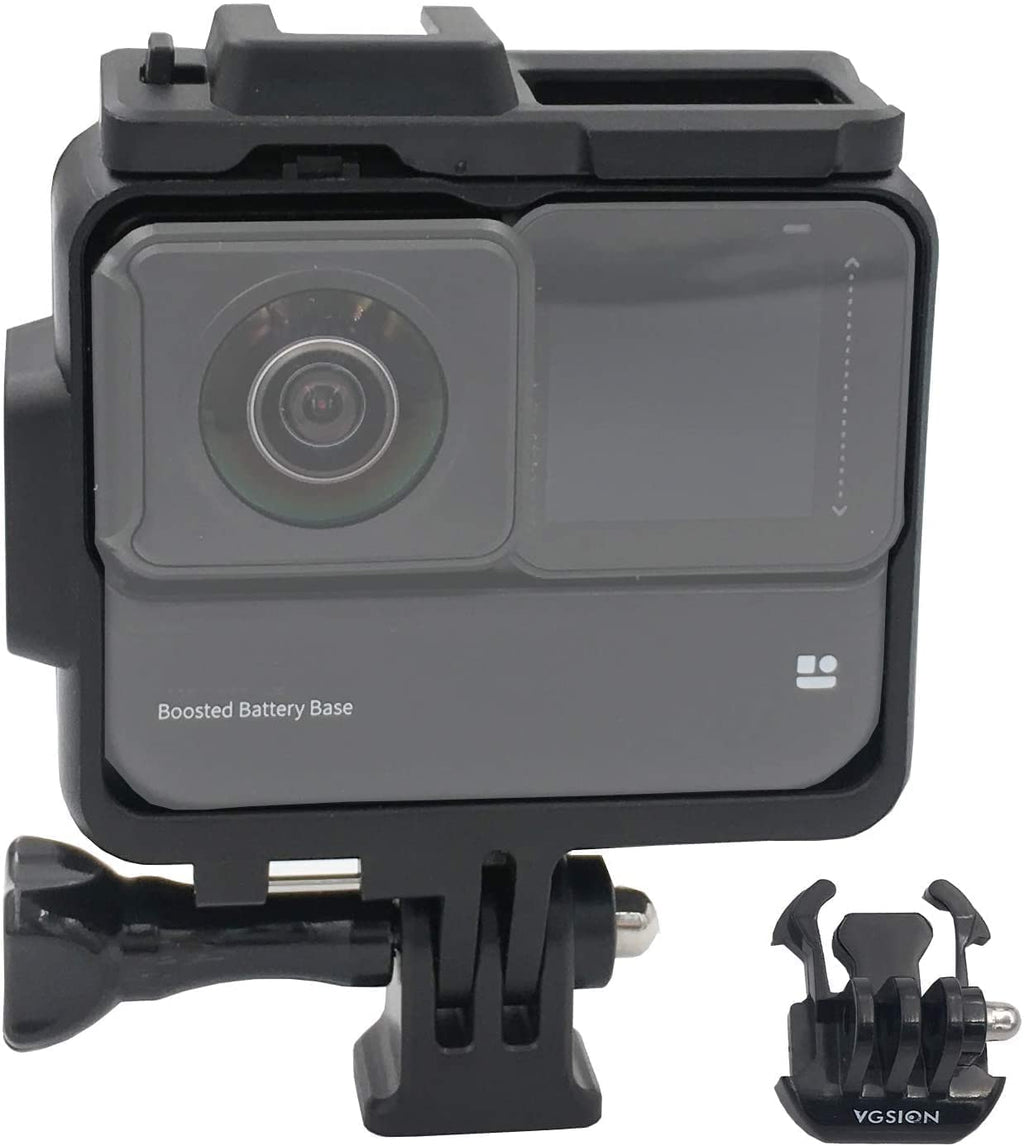  [AUSTRALIA] - VGSION Camera Case Frame Mount Bracket for Insta360 One R / One RS Boosted Battery Base Edition for boosted battery base