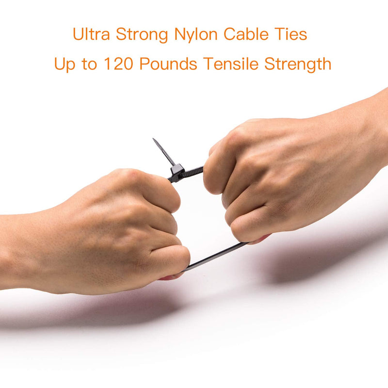  [AUSTRALIA] - OneLeaf Cable Ties 12 Inch Heavy Duty Zip Ties with 120 Pounds Tensile Strength for Multi-Purpose Use, Self-Locking UV Resistant Nylon Tie Wraps, Indoor and Outdoor Tie Wire.Black, 100 Pcs 100 Pack - 12 inch 120 Pounds