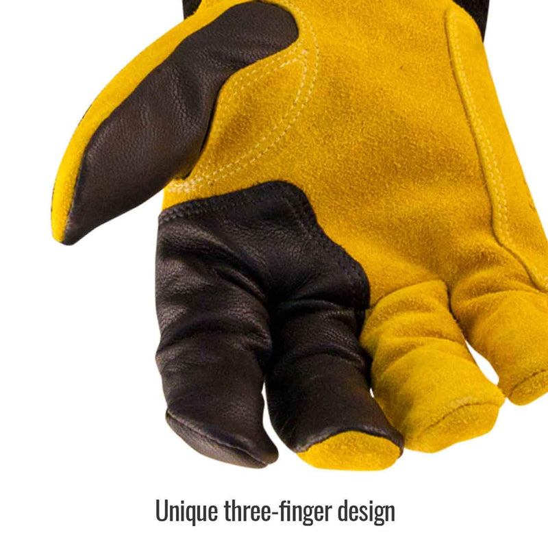  [AUSTRALIA] - Revco BT88-XL BSX Premium 3 Kidskin Finger Cowhide Back TIG Welding Gloves X-Large