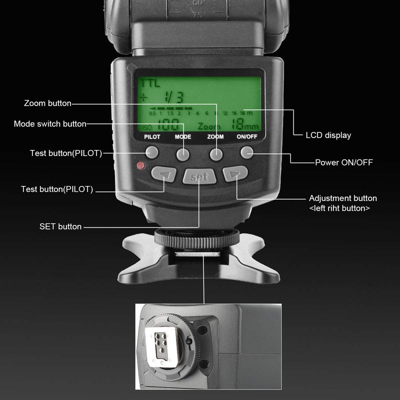  [AUSTRALIA] - Meike MK430 E-TTL Speedlite Shoe Mount Flash for 70D 77D 80D Rebel T7i T6i T6s T6 T5i T5 T4i T3i SL2 and Other EOS DSLR Cameras