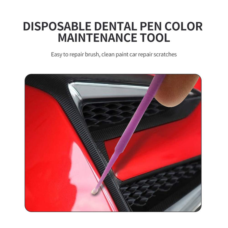 Touch Up Paint Brushes for Automotive Paint Chip Repair Disposable Micro Applicators (S:1.5mm, Purple) S:1.5mm - LeoForward Australia