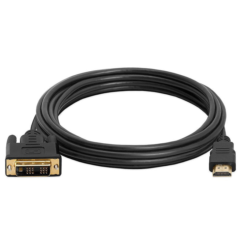  [AUSTRALIA] - CMPLE - HDMI to DVI Adapter Cable Bi Directional High Speed Monitor Cable for PC Laptop HDTV Projector - 15 feet 15FT Black