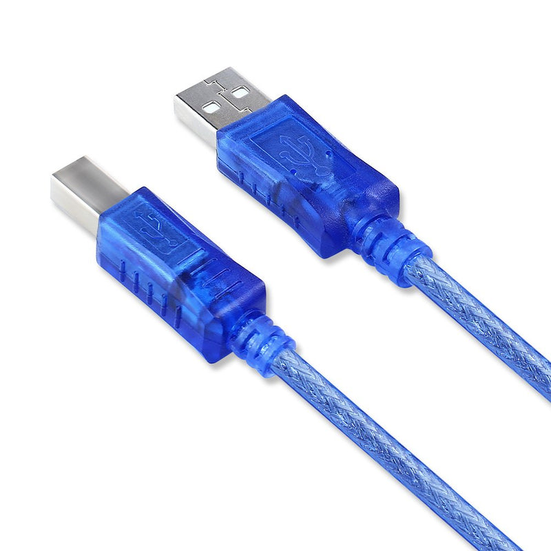  [AUSTRALIA] - DTECH 10ft USB 2.0 Cable A Male to B Male High Speed USB Printer KVM Data Wire in Blue 10 Feet 10t
