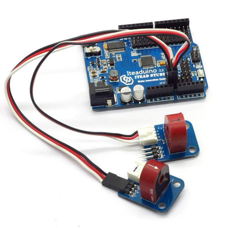  [AUSTRALIA] - Youmile 2 pieces current sensor module current measuring module analog AC 0~5A ammeter sensor board for Arduino with Dupont cable