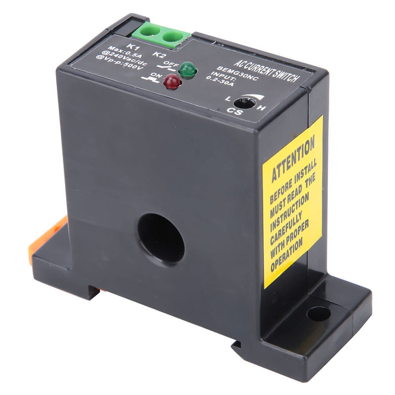  [AUSTRALIA] - BEMG30NO BEMG30NC Adjustable AC Current Measurement Switch 0.2-30A For Controlling Automated Industrial Equipment and Power Monitoring Devices(Normally Closed)